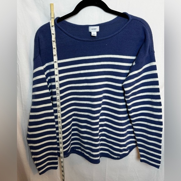 Old Navy Women’s Blue/White Striped Sweater Size XL - Picture 3 of 5